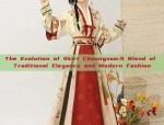 The Charm of a Short Wine-Red Cheongsam