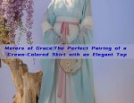 Meters of Grace:The Perfect Pairing of a Cream-Colored Skirt with an Elegant Top