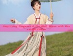 Amplifying Elegance:A Purplish Qipao with Oversized Charm