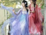Traditional Chinese Style Blouses for Women in Summer paired with Maomin Skirts