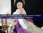 Golden Silk Velvet Tang Suit Jacket:A Blend of Tradition and Elegance
