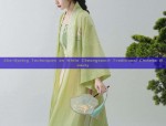 Zha-Dyeing Techniques on White Cheongsam:A Traditional Chinese Beauty
