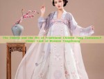 The Charm of V-neck Cheongsam with Mid-length Length