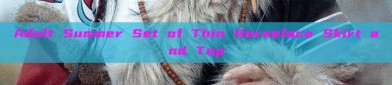 Adult Summer Set of Thin Horseface Skirt and Top