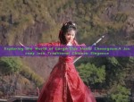 Red Cheongsam Womens New Chinese Style Blouse