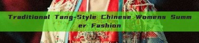 Traditional Tang-Style Chinese Womens Summer Fashion