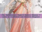 The Elegant Combination of Horseface Skirt with V-neck Top