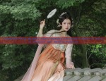 Little Girls Summer Hanfu Two-Piece Set Cotton and Linen