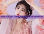 Childrens Hanfu Fan with Tassel,Round Shape and Traditional Beauty