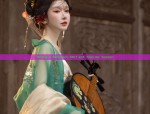 江南汉服女油纸伞