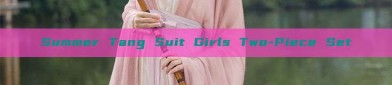 Summer Tang Suit Girls Two-Piece Set