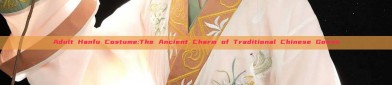 Adult Hanfu Costume:The Ancient Charm of Traditional Chinese Gowns