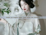 Simple yet Elegant Qipao Toast Dress and Headwear