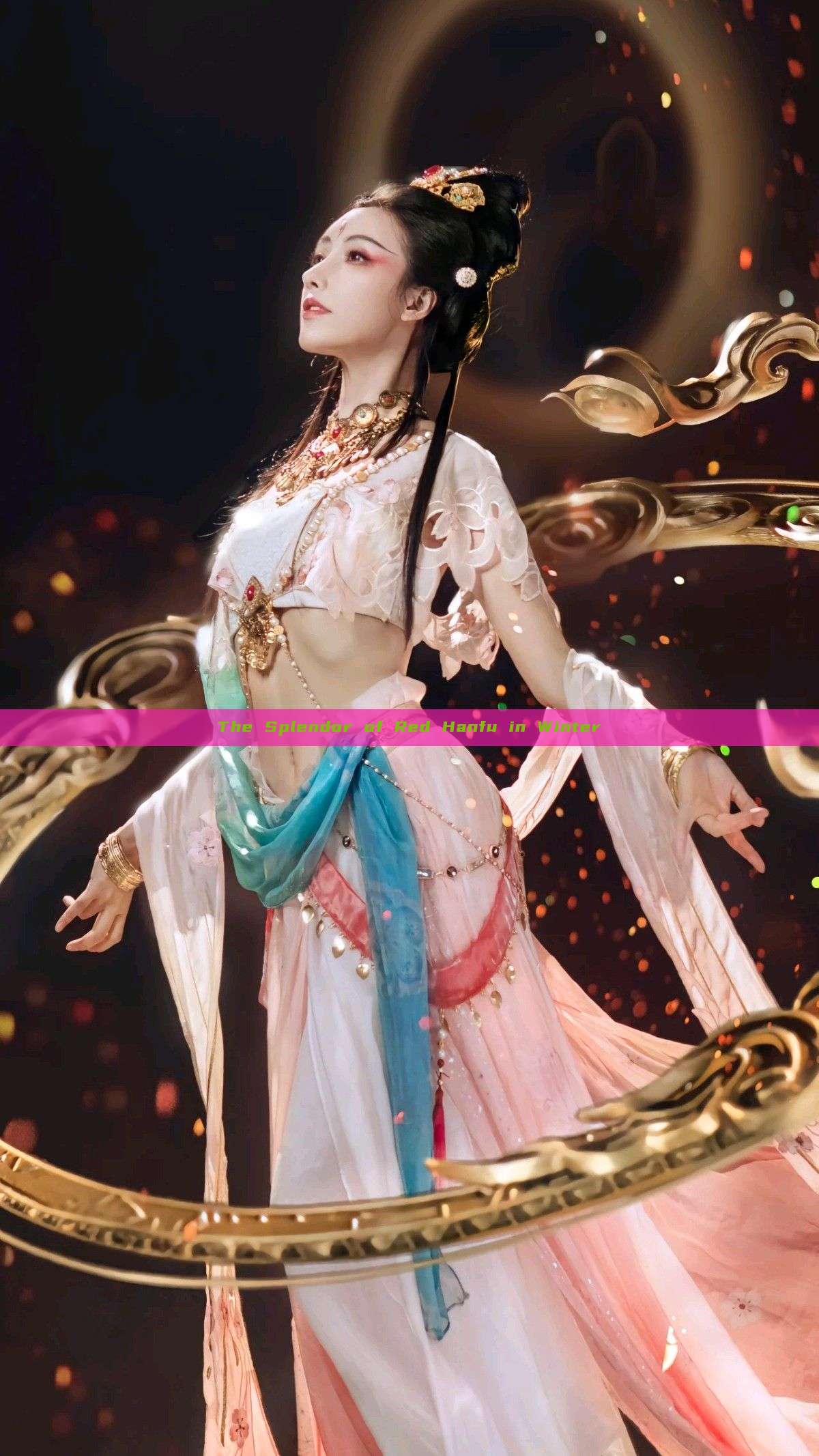 The Splendor of Red Hanfu in Winter