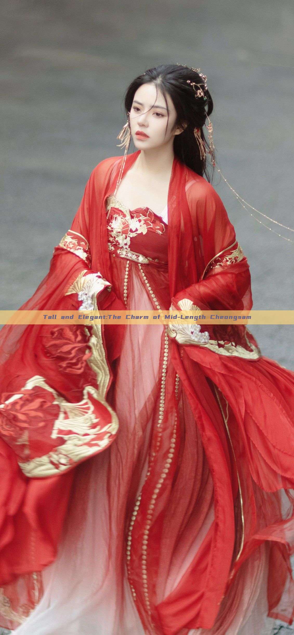 Tall and Elegant:The Charm of Mid-Length Cheongsam Tall and Elegant:The Charm of Mid-Length Cheongsam