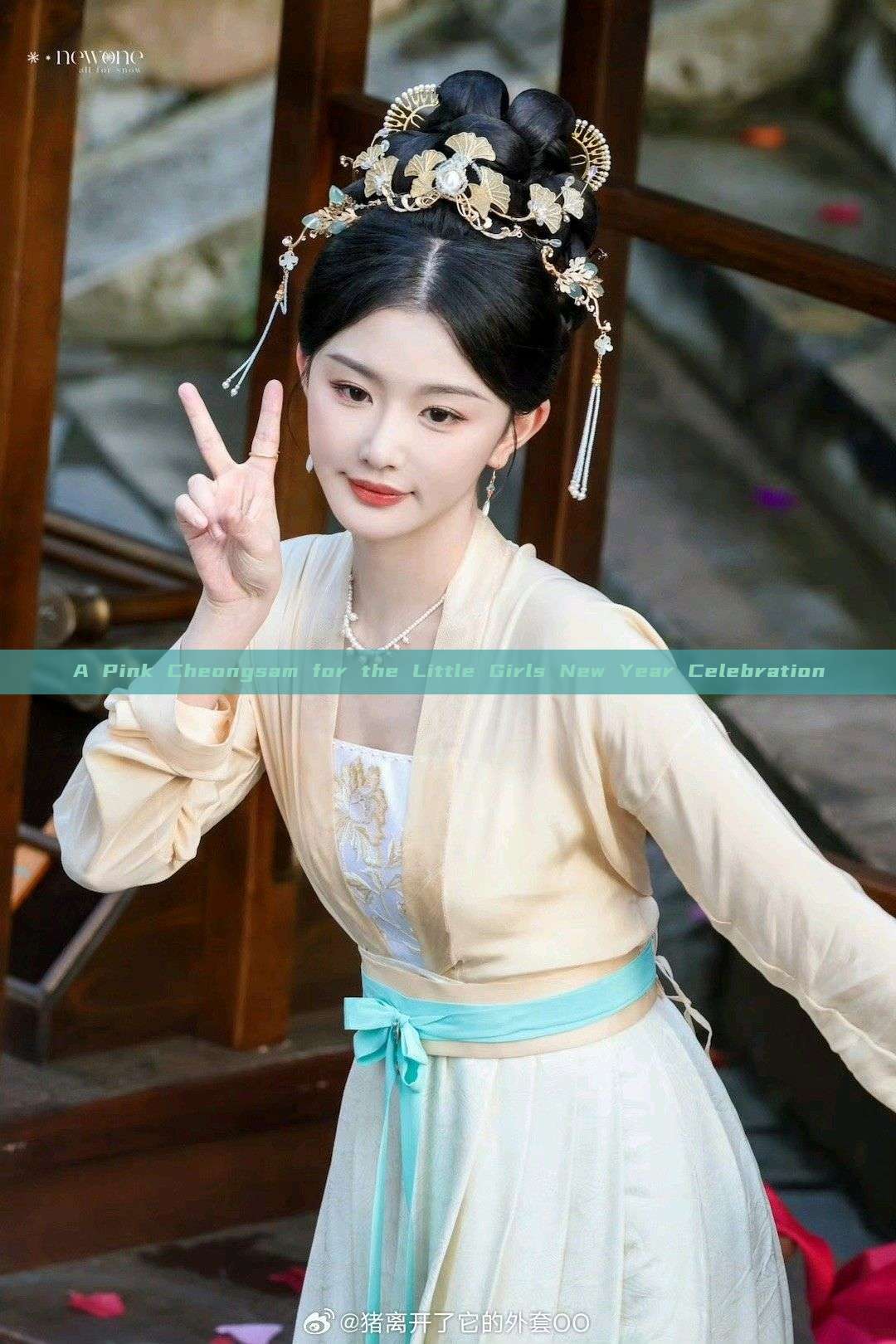 A Pink Cheongsam for the Little Girls New Year Celebration A Pink Cheongsam for the Little Girls New Year Celebration