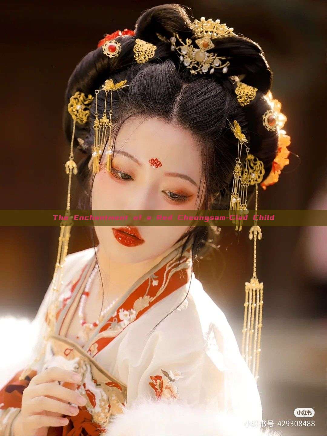 The Enchantment of a Red Cheongsam-Clad Child The Enchantment of a Red Cheongsam-Clad Child