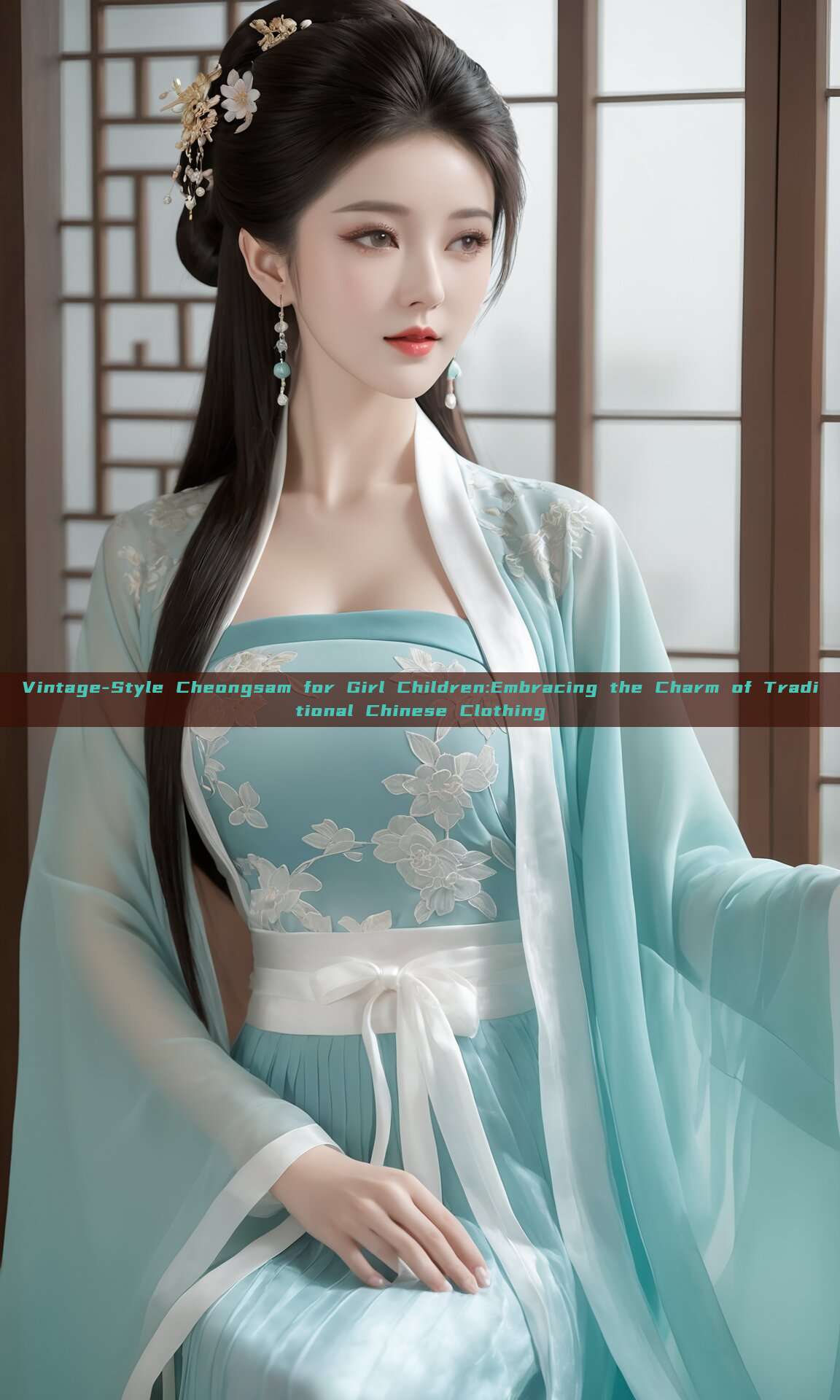 Vintage-Style Cheongsam for Girl Children:Embracing the Charm of Traditional Chinese Clothing