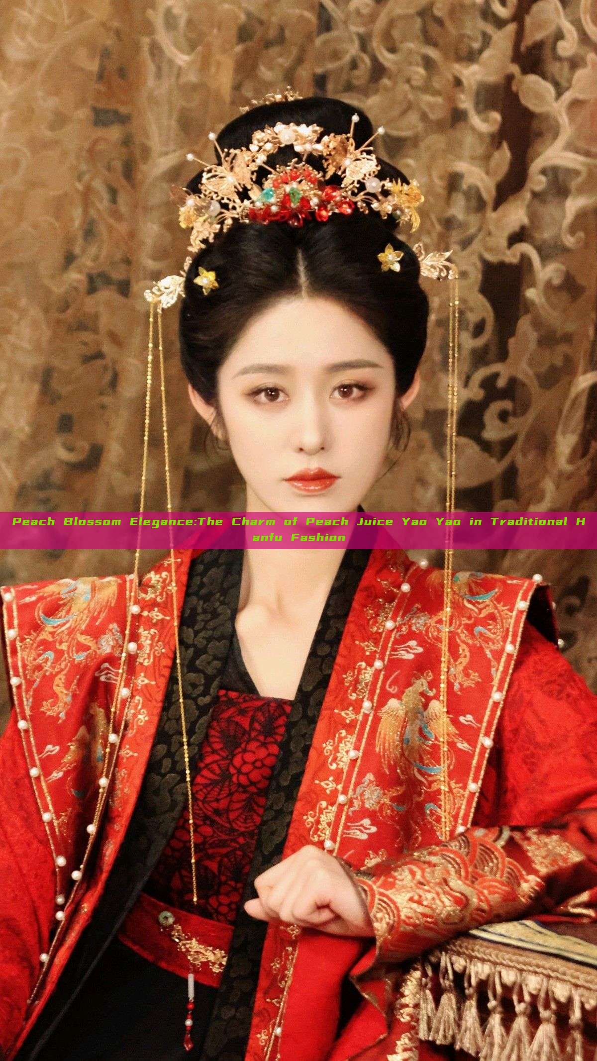Peach Blossom Elegance:The Charm of Peach Juice Yao Yao in Traditional Hanfu Fashion Peach Blossom Elegance:The Charm of Peach Juice Yao Yao in Traditional Hanfu Fashion