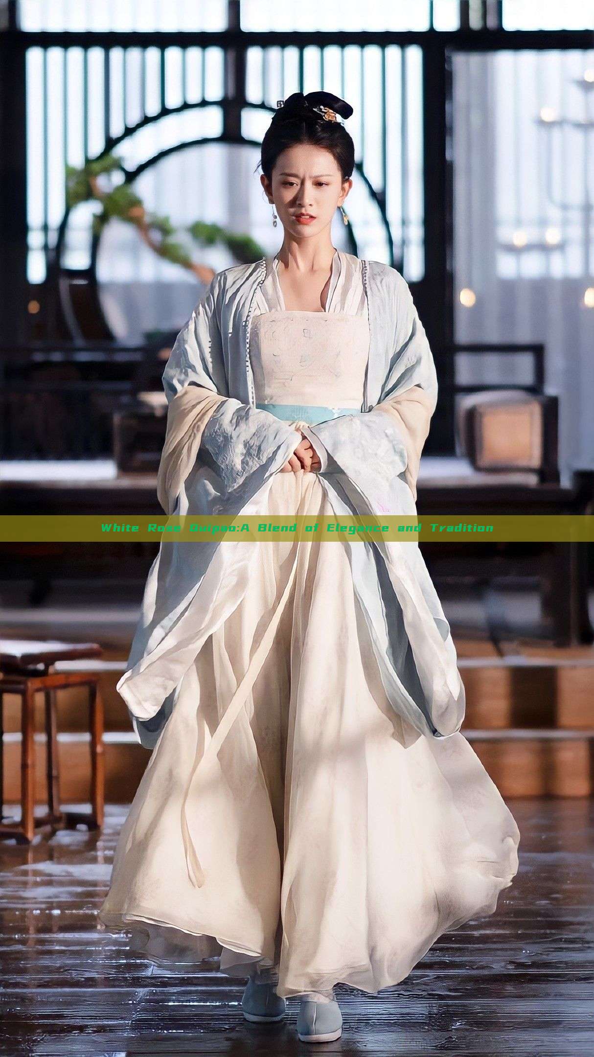 White Rose Quipao:A Blend of Elegance and Tradition White Rose Quipao:A Blend of Elegance and Tradition