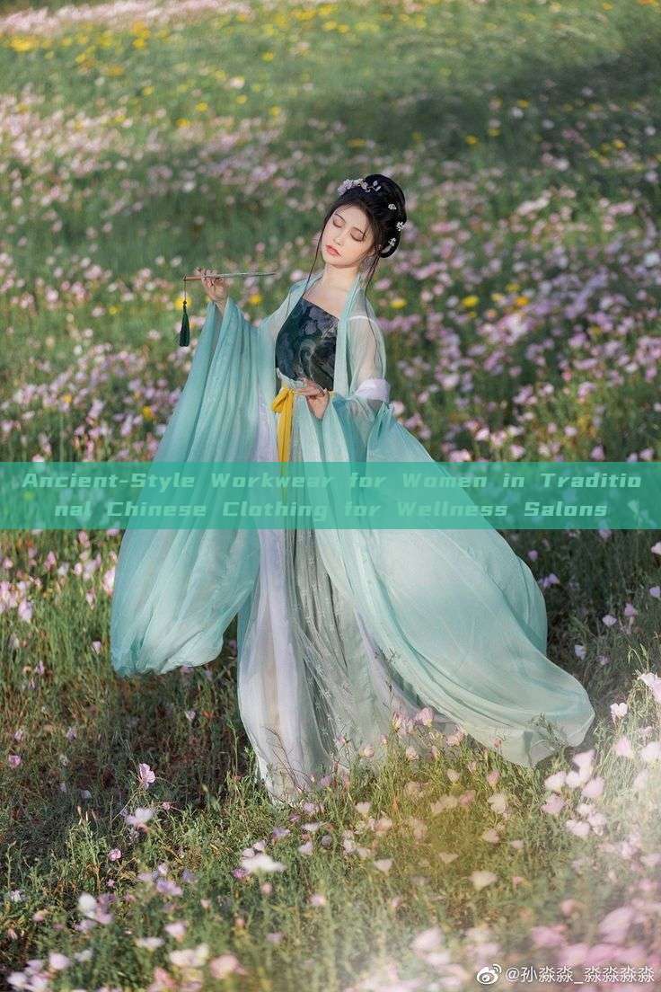 Ancient-Style Workwear for Women in Traditional Chinese Clothing for Wellness Salons Ancient-Style Workwear for Women in Traditional Chinese Clothing for Wellness Salons