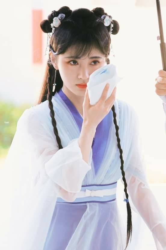 The Enigma of a Black Hanfu Blouse Woman
