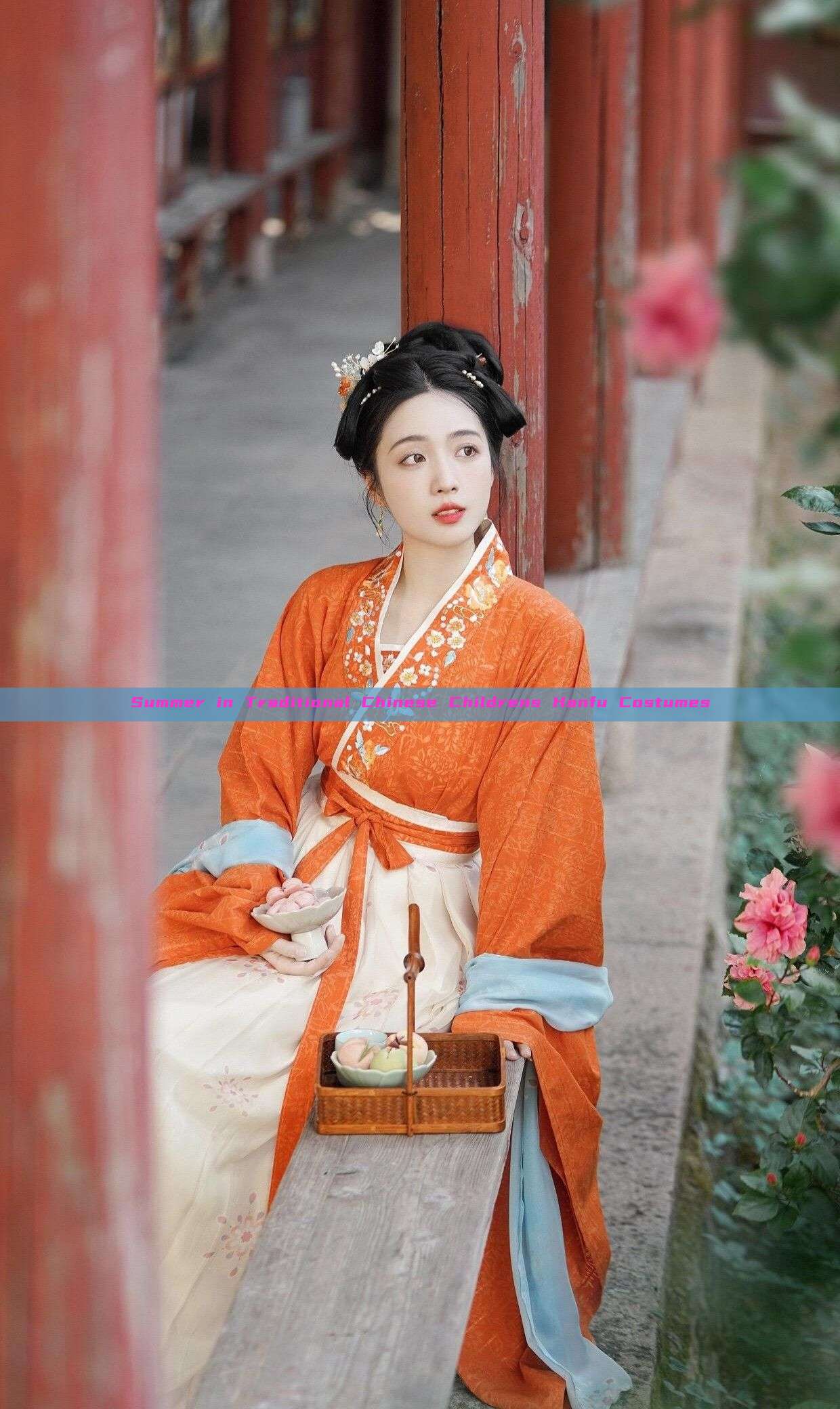 Summer in Traditional Chinese Childrens Hanfu Costumes Summer in Traditional Chinese Childrens Hanfu Costumes