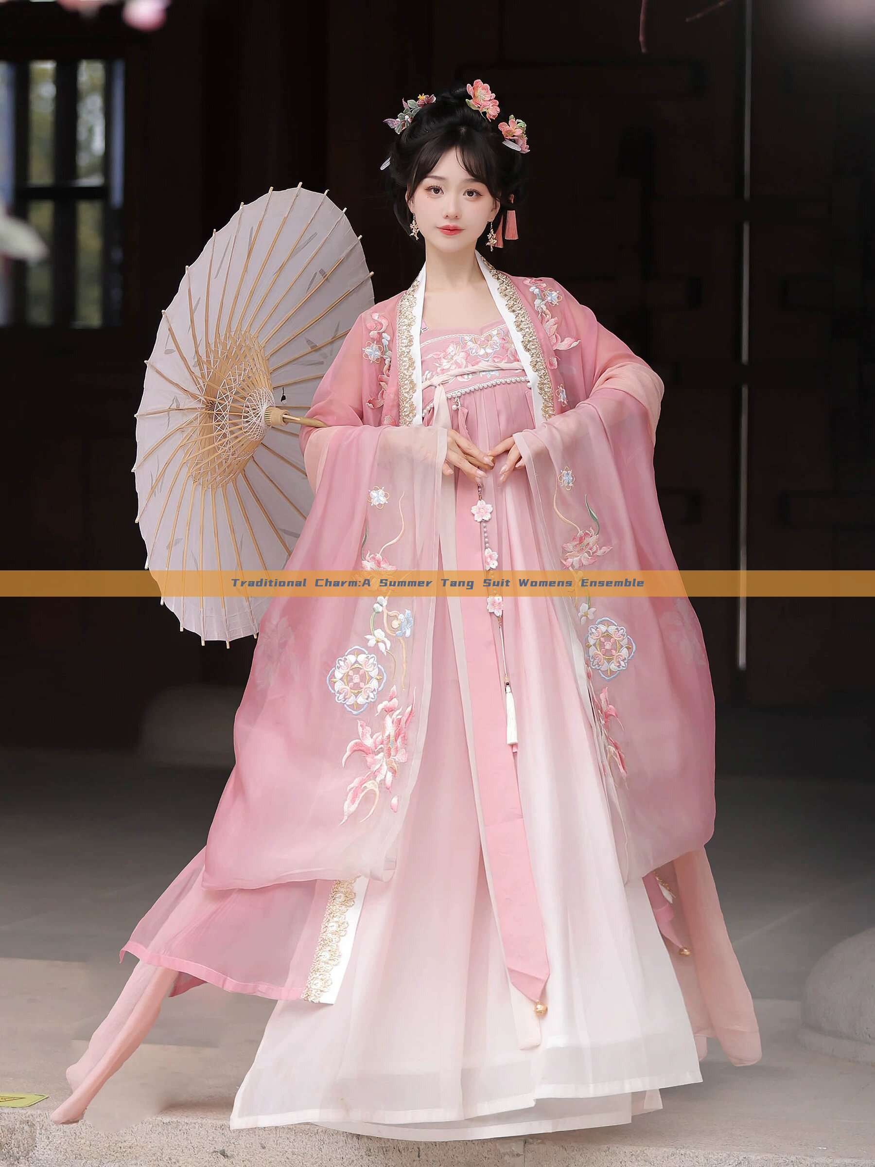 Traditional Charm:A Summer Tang Suit Womens Ensemble Traditional Charm:A Summer Tang Suit Womens Ensemble