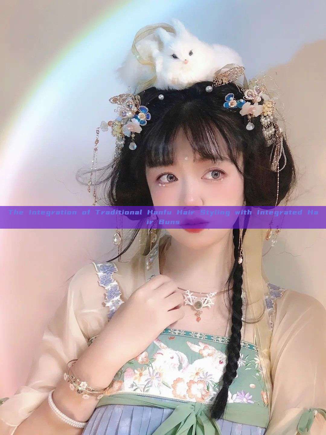 The Integration of Traditional Hanfu Hair Styling with Integrated Hair Buns The Integration of Traditional Hanfu Hair Styling with Integrated Hair Buns