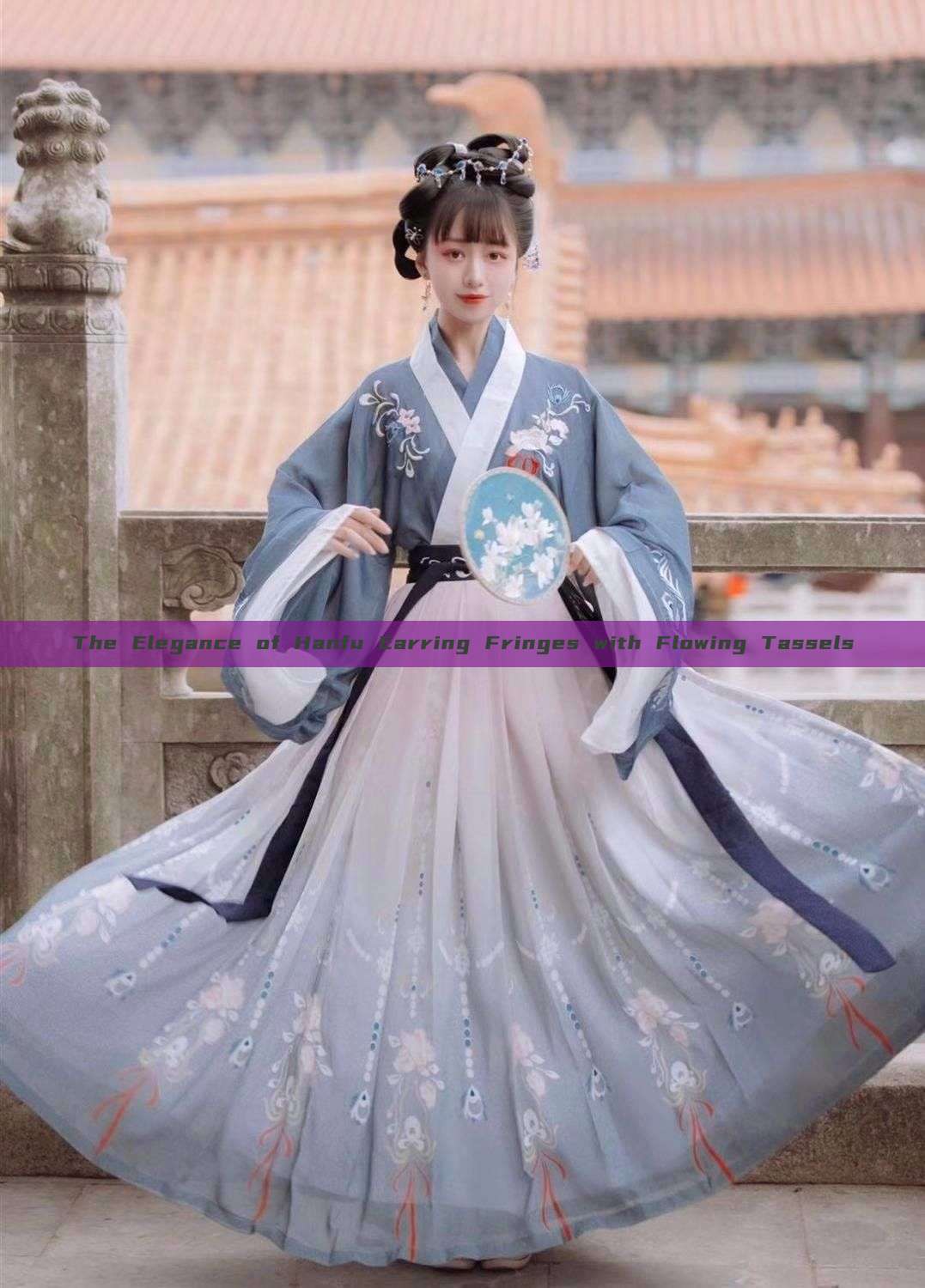 The Elegance of Hanfu Earring Fringes with Flowing Tassels