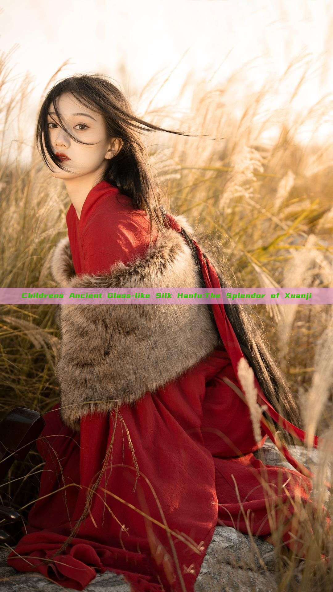 Childrens Ancient Glass-like Silk Hanfu:The Splendor of Xuanji Childrens Ancient Glass-like Silk Hanfu:The Splendor of Xuanji