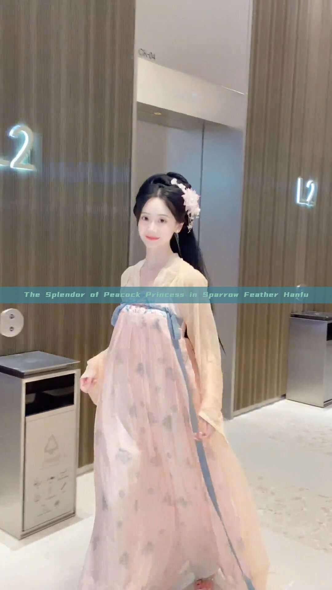 The Splendor of Peacock Princess in Sparrow Feather Hanfu The Splendor of Peacock Princess in Sparrow Feather Hanfu