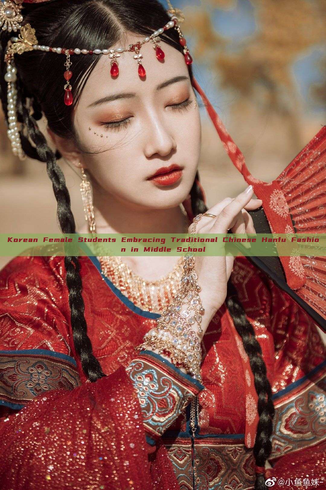 Korean Female Students Embracing Traditional Chinese Hanfu Fashion in Middle School Korean Female Students Embracing Traditional Chinese Hanfu Fashion in Middle School