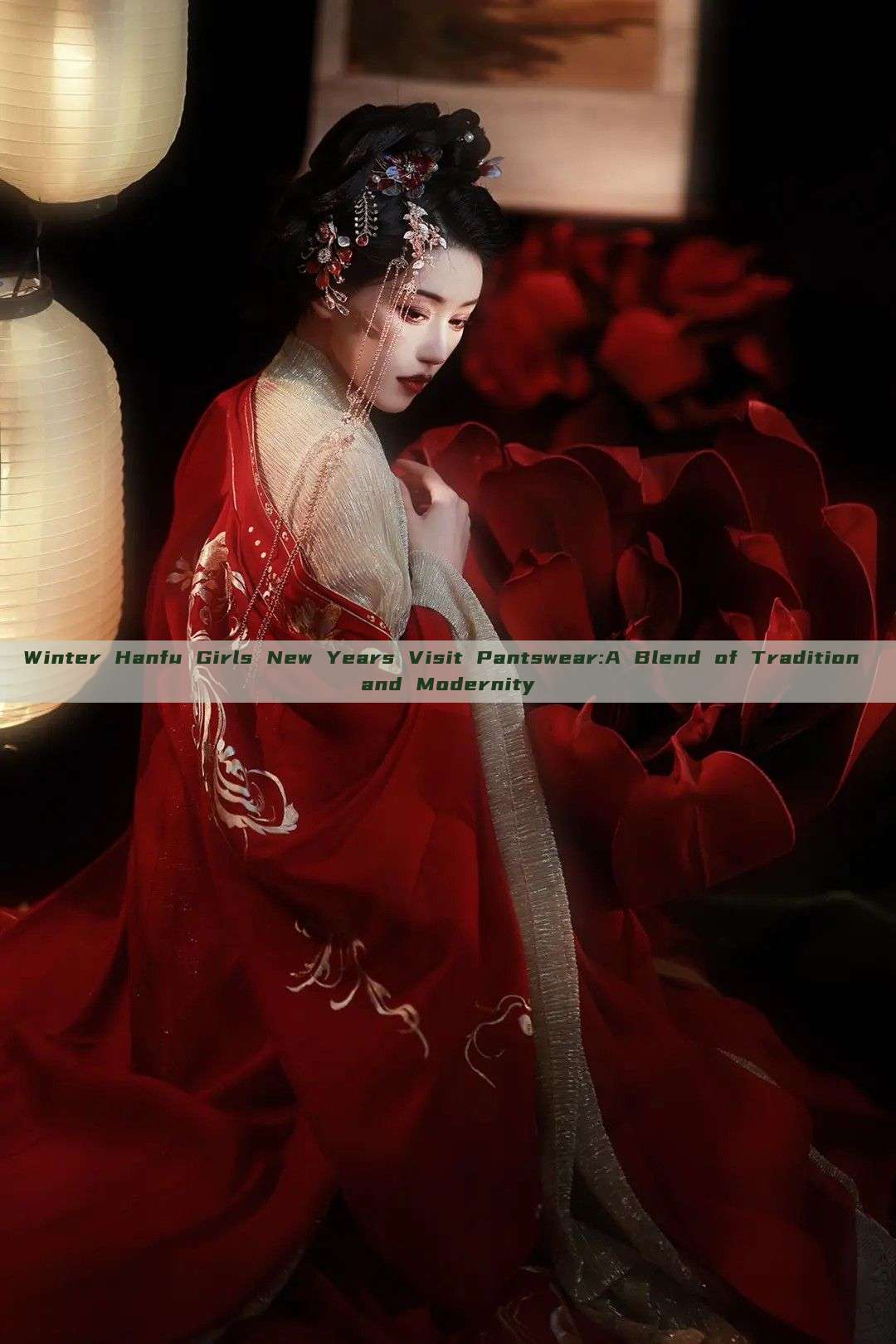 Winter Hanfu Girls New Years Visit Pantswear:A Blend of Tradition and Modernity