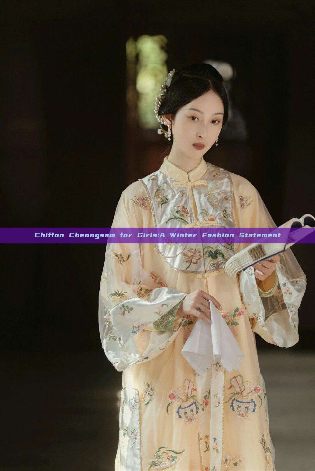 Chiffon Cheongsam for Girls:A Winter Fashion Statement Chiffon Cheongsam for Girls:A Winter Fashion Statement