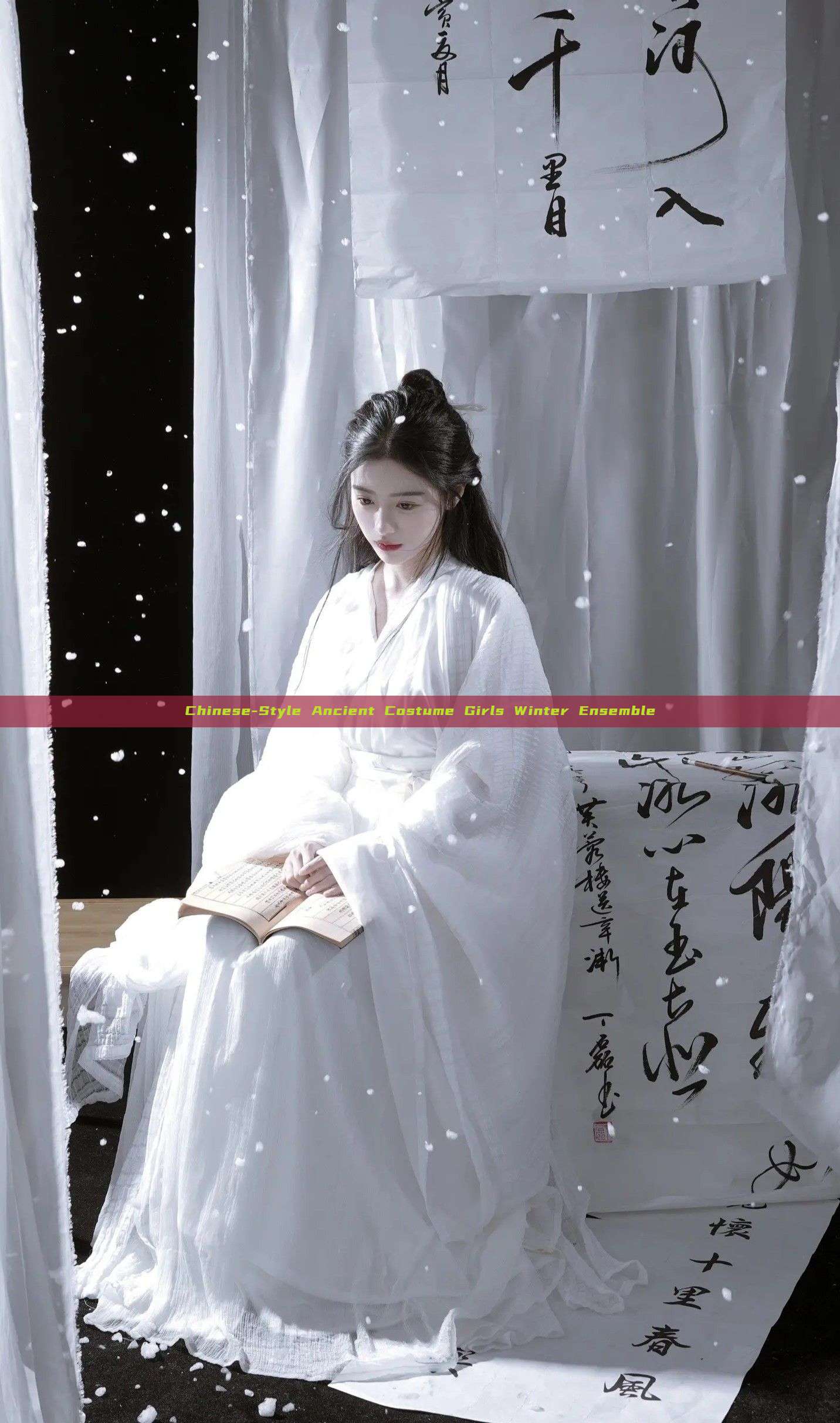 Chinese-Style Ancient Costume Girls Winter Ensemble