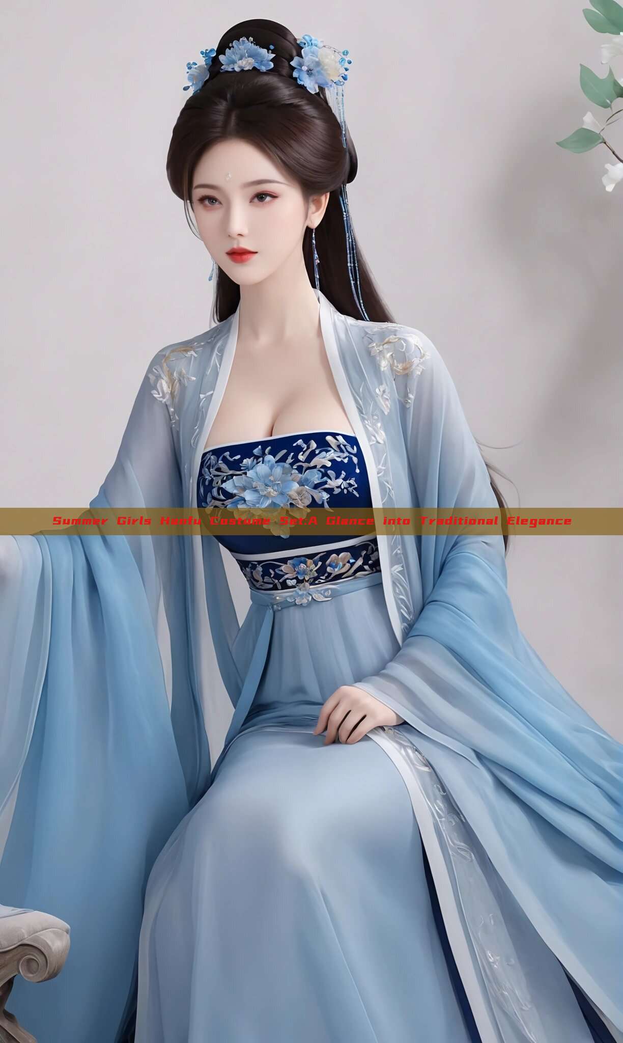 Summer Girls Hanfu Costume Set:A Glance into Traditional Elegance Summer Girls Hanfu Costume Set:A Glance into Traditional Elegance