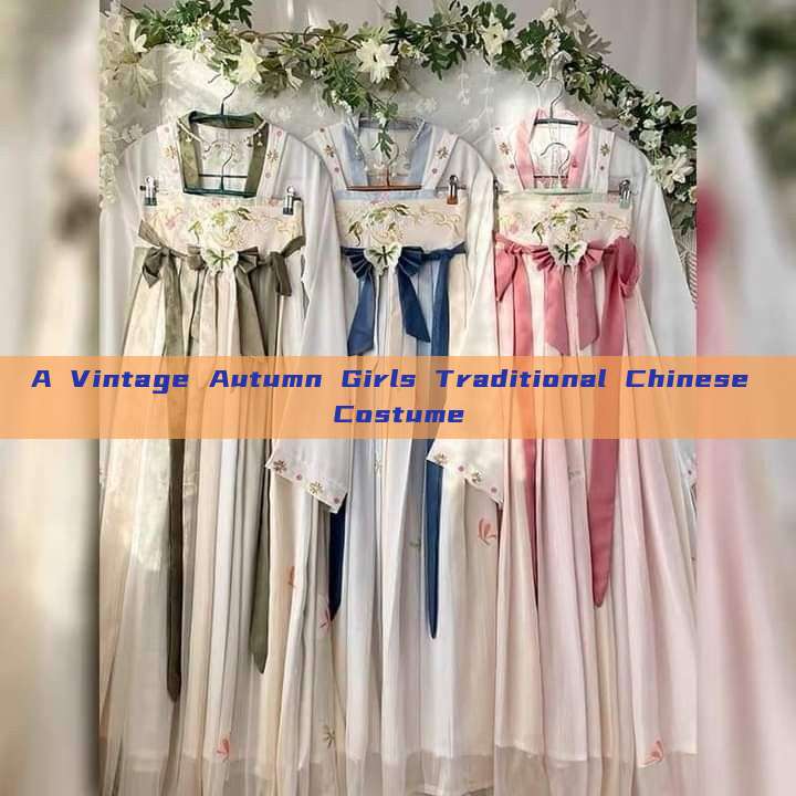 A Vintage Autumn Girls Traditional Chinese Costume A Vintage Autumn Girls Traditional Chinese Costume