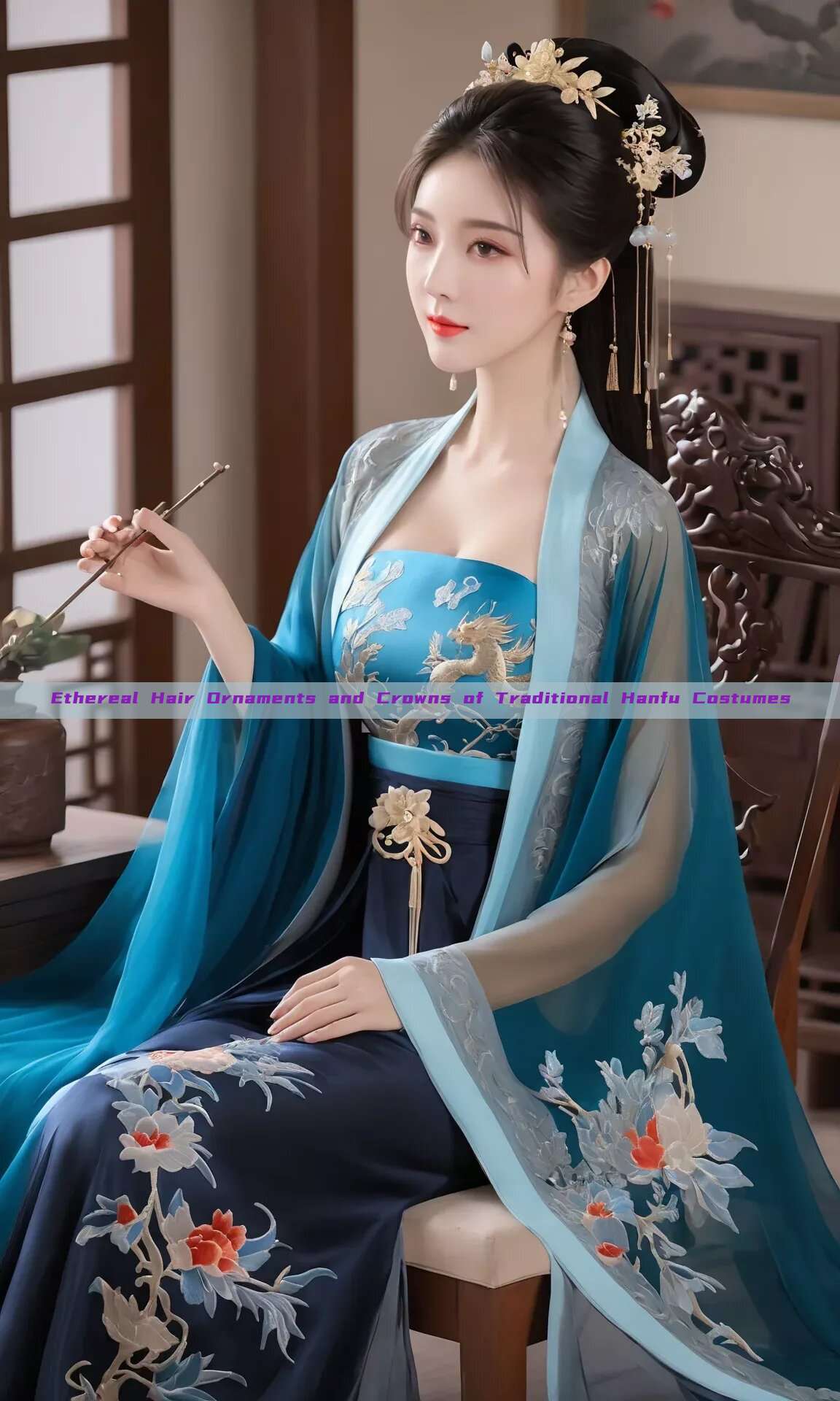Ethereal Hair Ornaments and Crowns of Traditional Hanfu Costumes Ethereal Hair Ornaments and Crowns of Traditional Hanfu Costumes