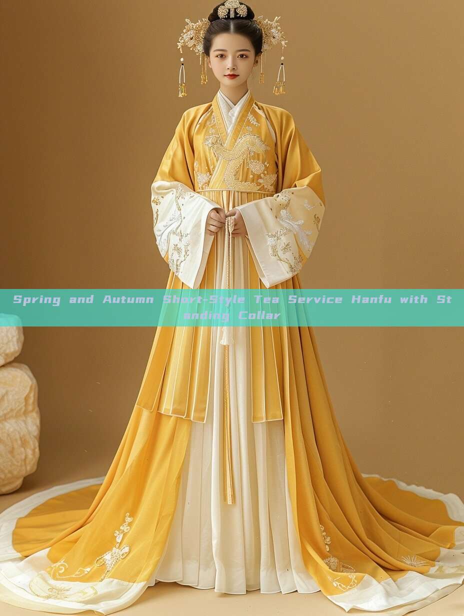 Spring and Autumn Short-Style Tea Service Hanfu with Standing Collar Spring and Autumn Short-Style Tea Service Hanfu with Standing Collar