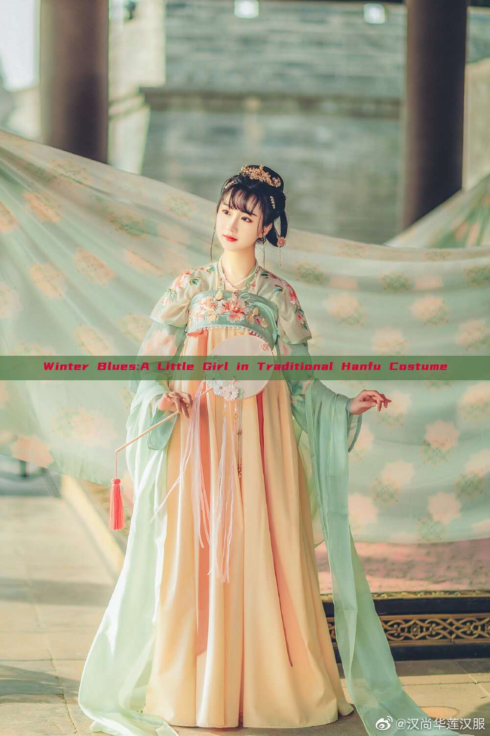 Winter Blues:A Little Girl in Traditional Hanfu Costume Winter Blues:A Little Girl in Traditional Hanfu Costume