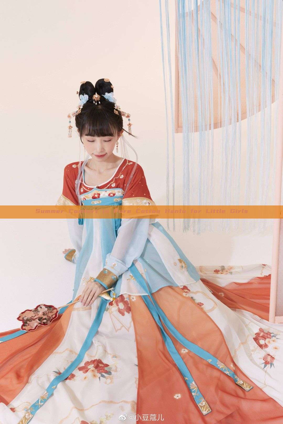 Summer Comfort in Pure Cotton Hanfu for Little Girls Summer Comfort in Pure Cotton Hanfu for Little Girls