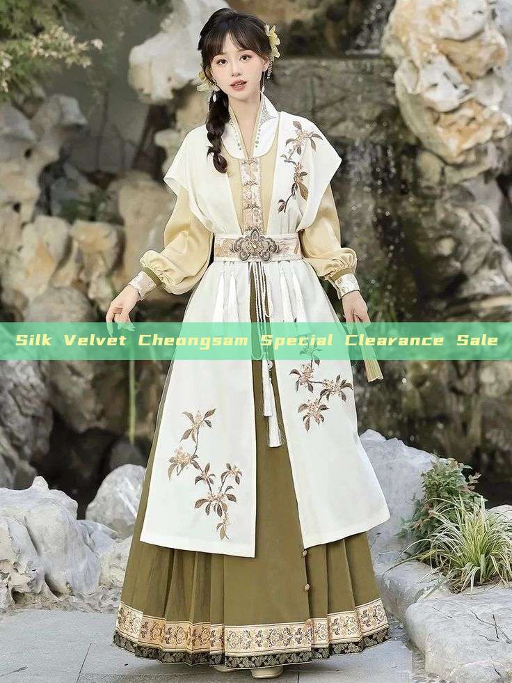 Silk Velvet Cheongsam Special Clearance Sale Silk Velvet Cheongsam Special Clearance Sale