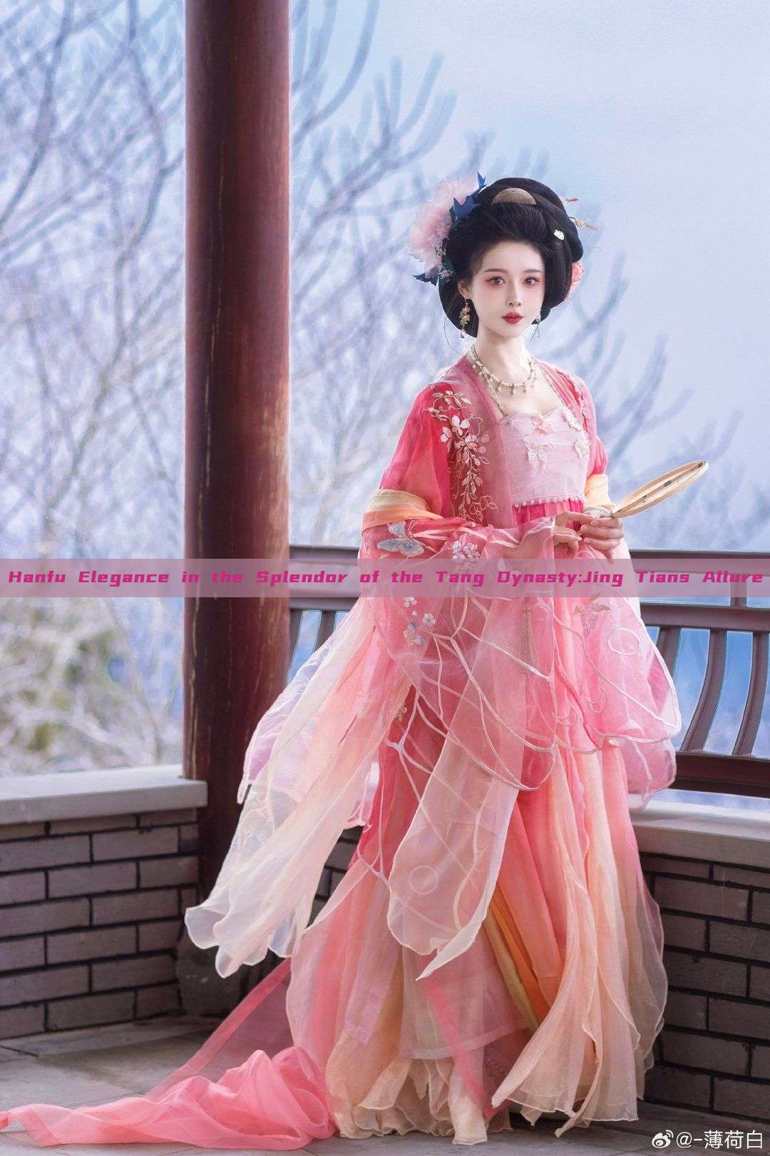 Hanfu Elegance in the Splendor of the Tang Dynasty:Jing Tians Allure Hanfu Elegance in the Splendor of the Tang Dynasty:Jing Tians Allure