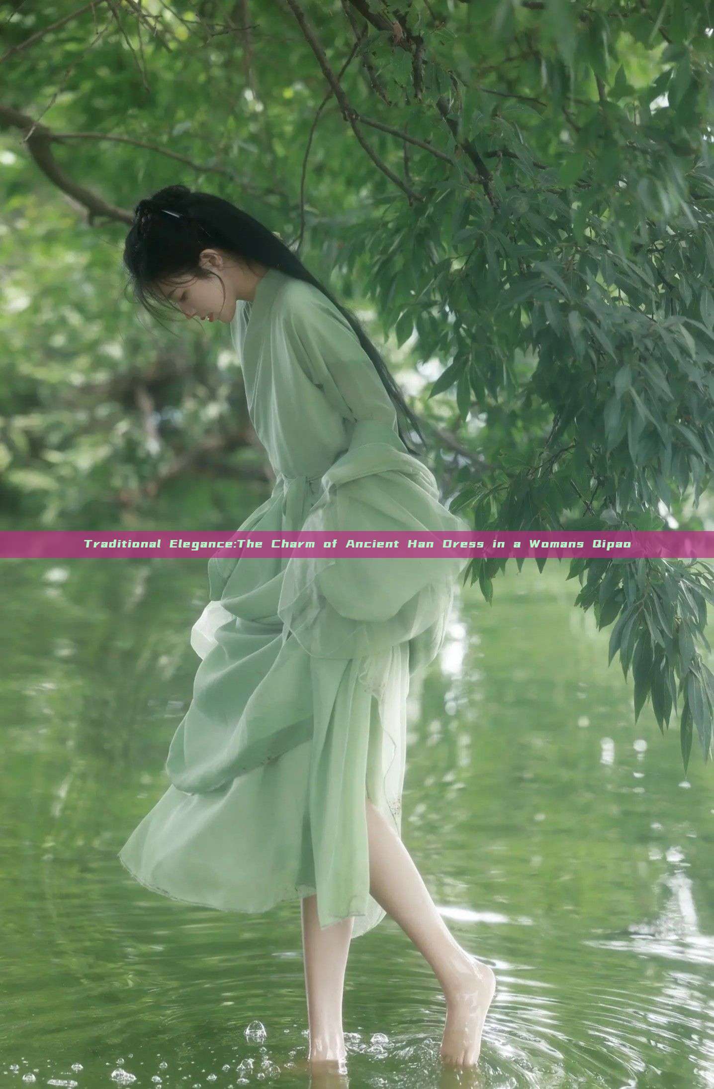 Traditional Elegance:The Charm of Ancient Han Dress in a Womans Qipao Traditional Elegance:The Charm of Ancient Han Dress in a Womans Qipao
