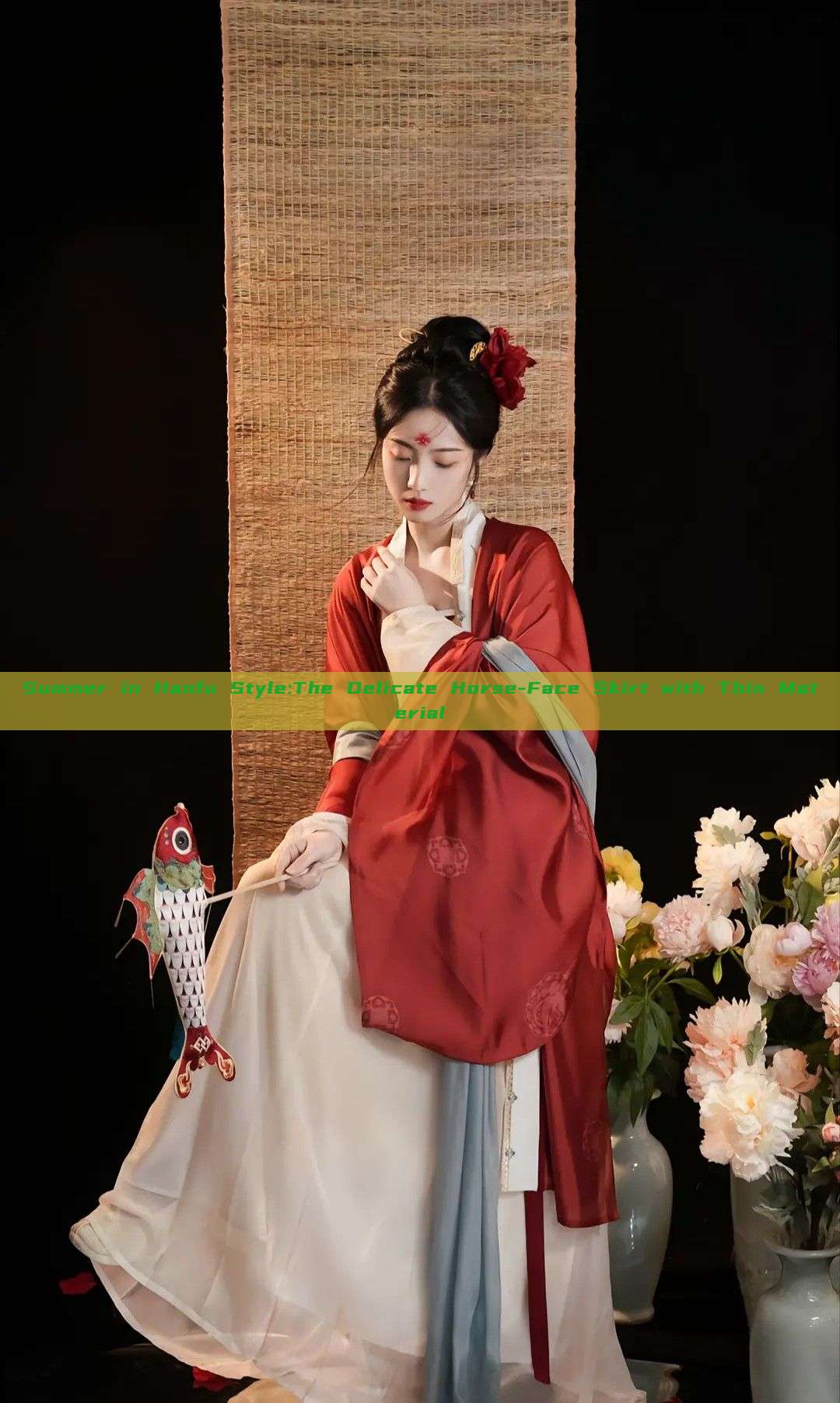 Summer in Hanfu Style:The Delicate Horse-Face Skirt with Thin Material Summer in Hanfu Style:The Delicate Horse-Face Skirt with Thin Material