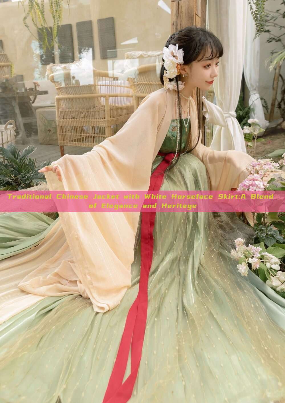 Traditional Chinese Jacket with White Horseface Skirt:A Blend of Elegance and Heritage Traditional Chinese Jacket with White Horseface Skirt:A Blend of Elegance and Heritage