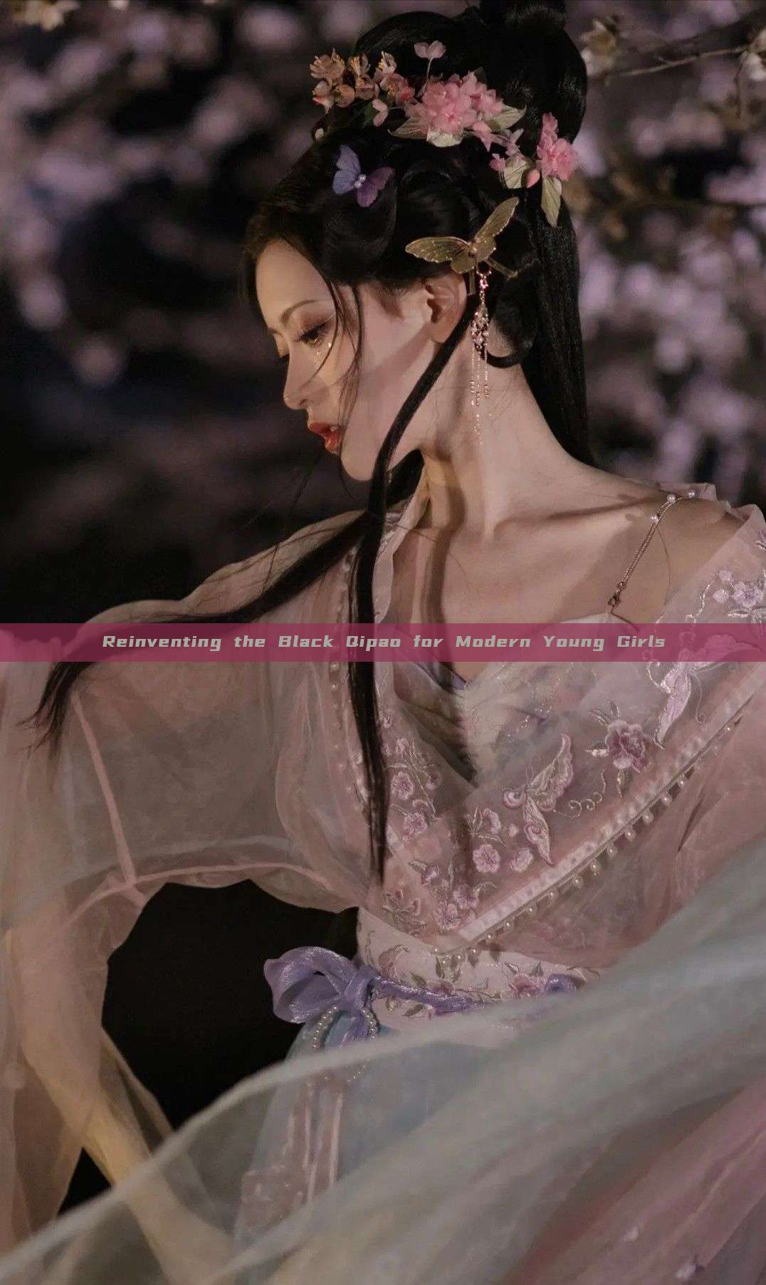 Reinventing the Black Qipao for Modern Young Girls Reinventing the Black Qipao for Modern Young Girls