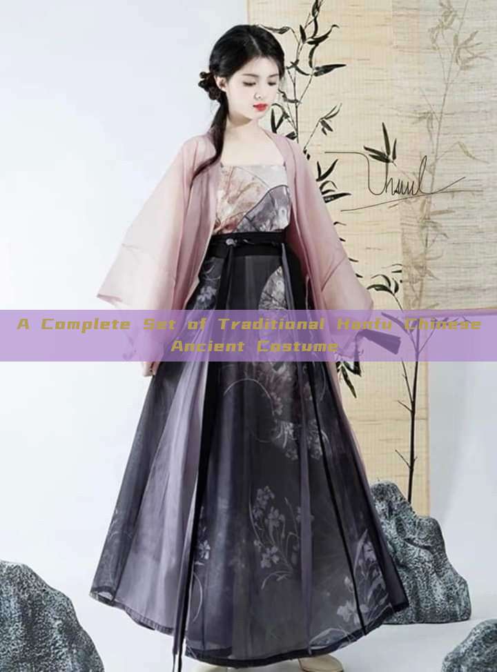 A Complete Set of Traditional Hanfu Chinese Ancient Costume A Complete Set of Traditional Hanfu Chinese Ancient Costume