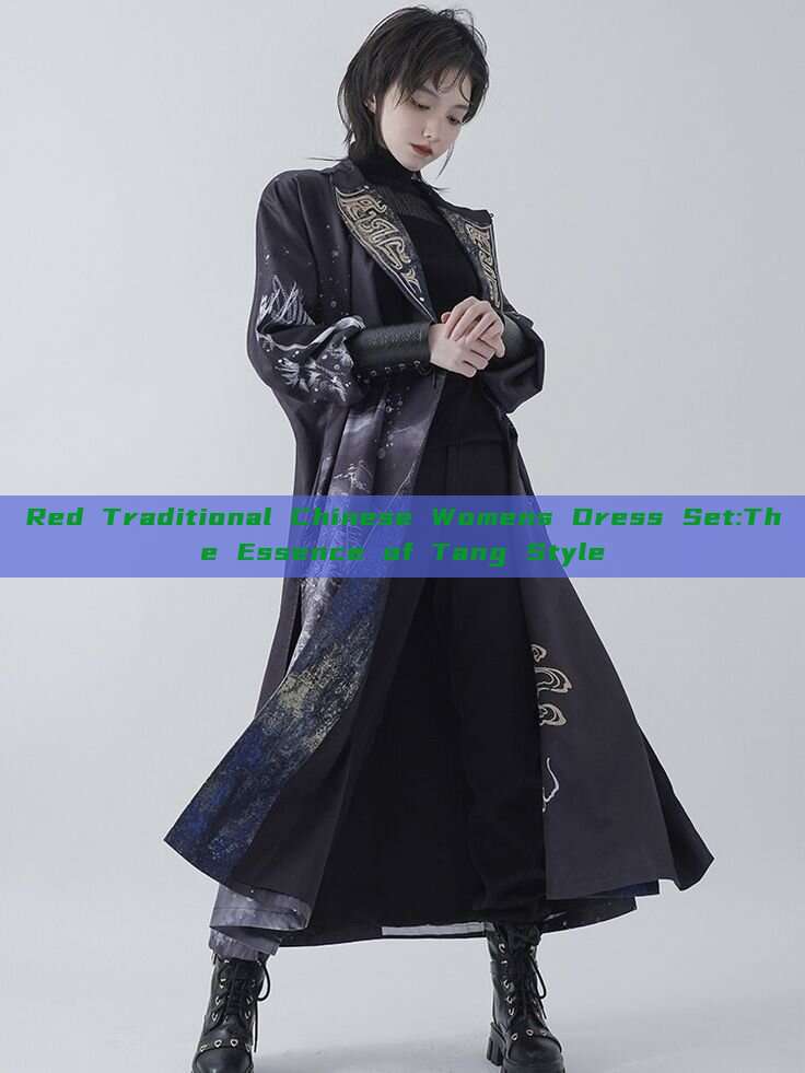 Red Traditional Chinese Womens Dress Set:The Essence of Tang Style Red Traditional Chinese Womens Dress Set:The Essence of Tang Style